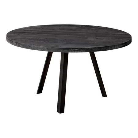 DAPHNES DINNETTE 36 in. dia. Black Reclaimed Wood & Black Metal Coffee Table DA2618221